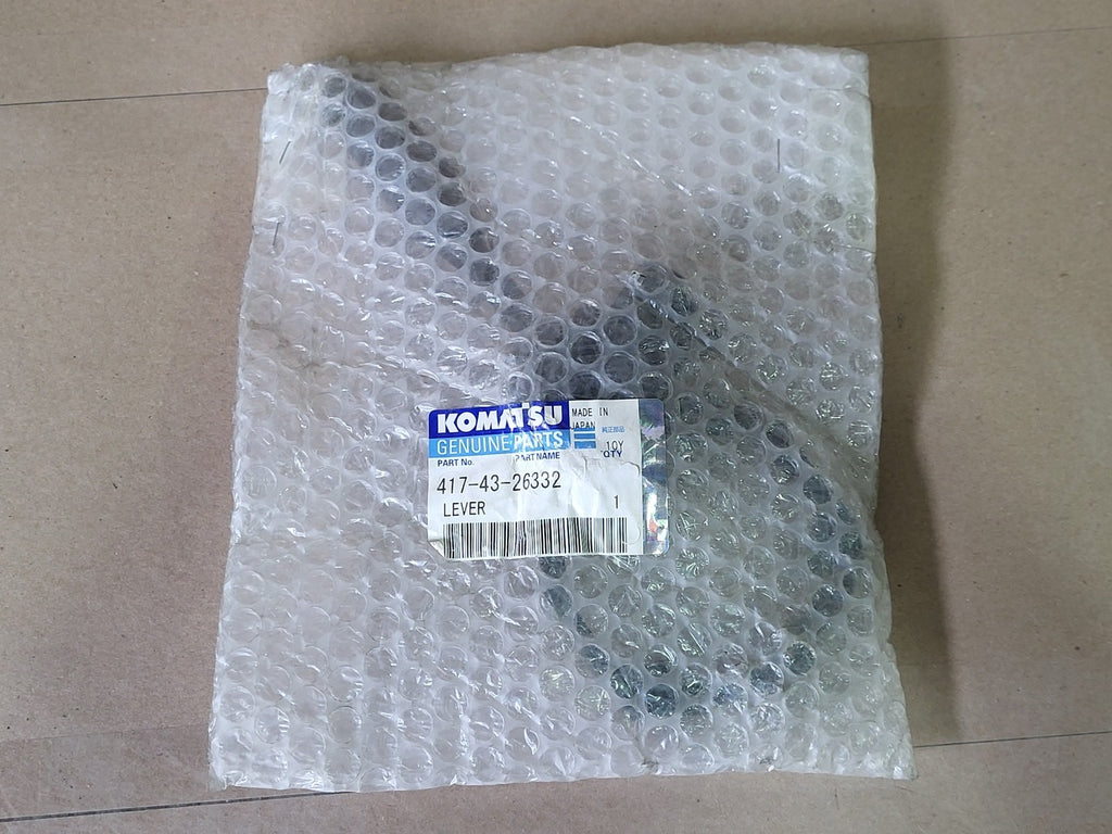 KOMATSU 417-43-26332 Lever Fits WA380-3, WA420-3, WA470-3 Wheel Loaders