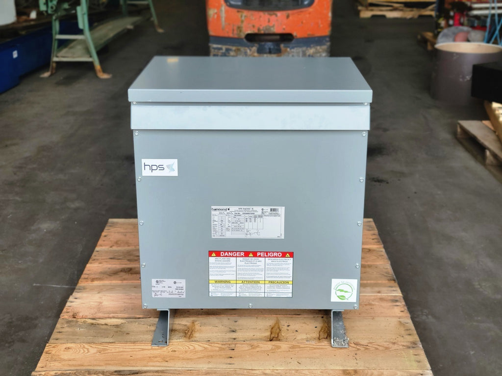 HAMMOND POWER SOLUTIONS INC. 75 kVA Transformer 600 pri. volts, 208Y/120 sec. volts, EG3A0075PB