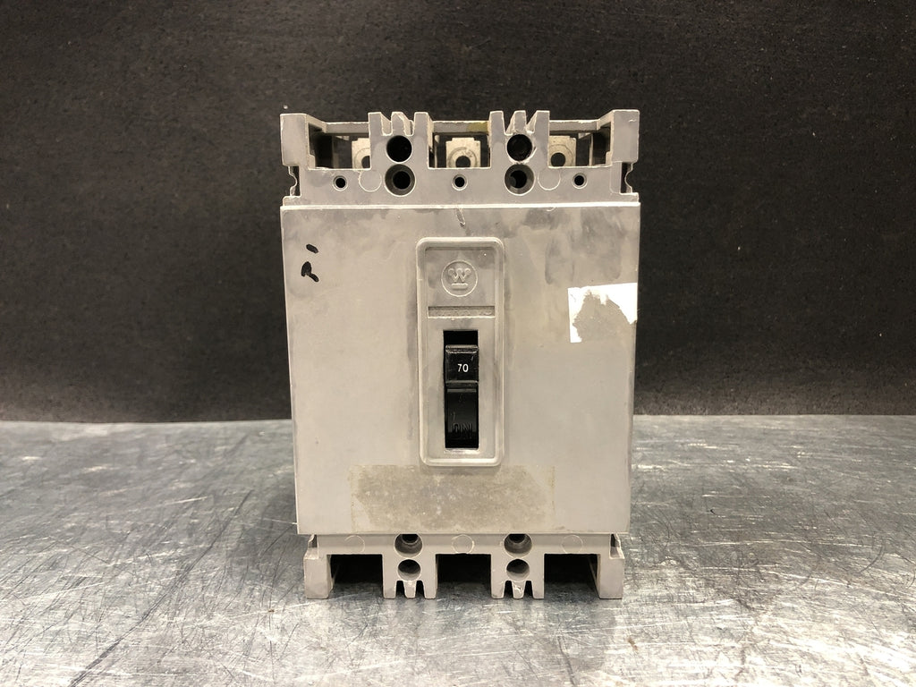 WESTINGHOUSE 70 Amp, 3 Pole, 600 Volts Circuit Breaker HFB3070
