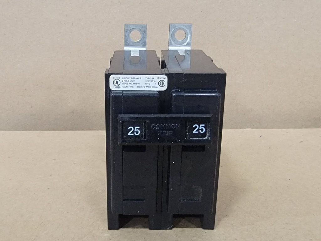 CUTLER-HAMMER 25 Amp, 2 Pole, 120/240 volts Circuit Breaker BA225
