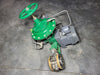 FISHER 1" Flanged Control Valve V300 w/ Actuator 1052-20 and Controller DVC6020F