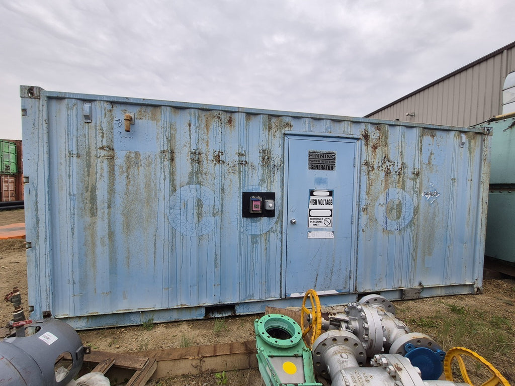 CATERPILLAR 281 kVA, 225 kW, 3ph Diesel Prime Generator Set SR4 3306 w/ Container, Fuel Tank