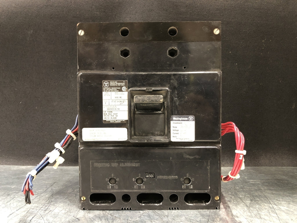 WESTINGHOUSE 400 Amp, 3 Pole, 600 Volts Circuit Breaker 06H1815X-91