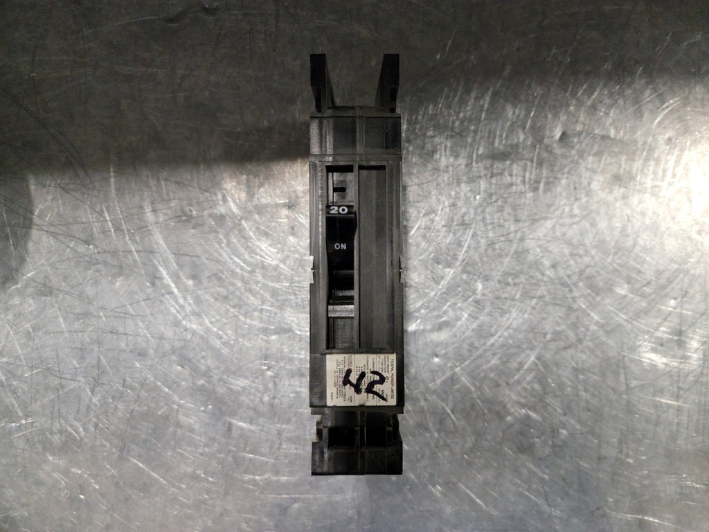 FEDERAL PIONEER 20 Amp, 1 Pole, 347 Volts Circuit Breaker HEW120