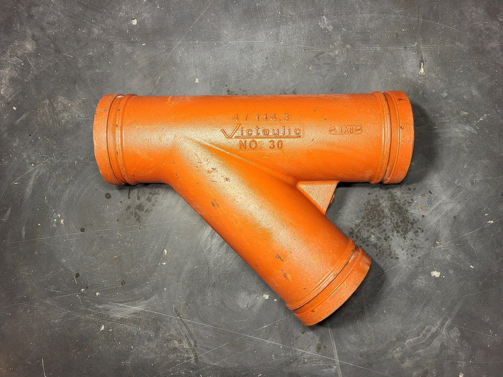 VICTAULIC No. 30 4" Grooved 45° Lateral Wye Pipe Fitting