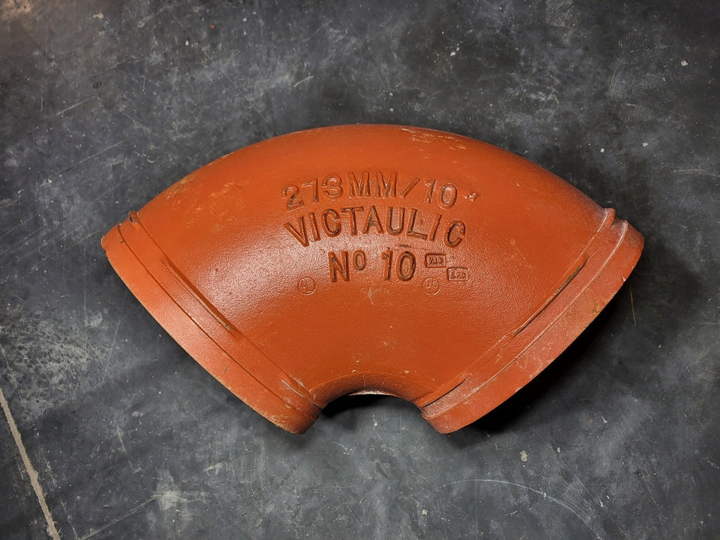 VICTAULIC 10" 90 Deg Elbow Grooved End No. 10