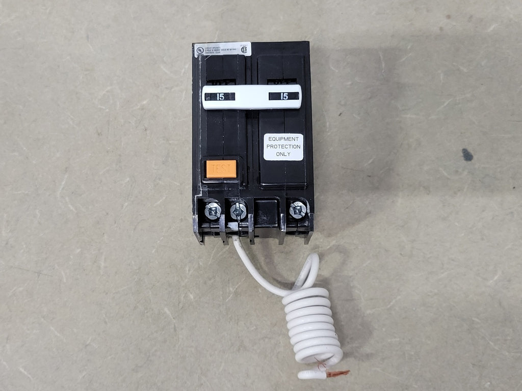 EATON 15 Amp 2 Pole 120/240 Volts Ground Fault Circuit Interrupter QBGFEP2015