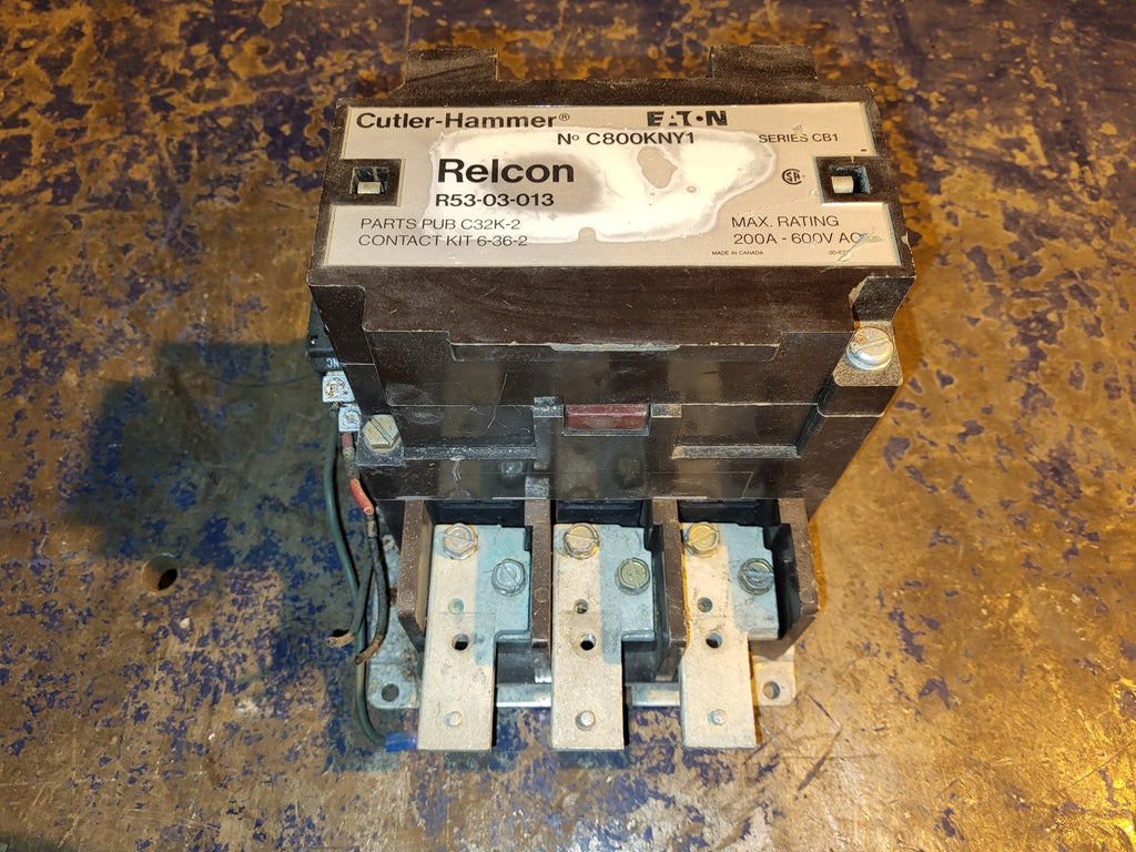 CUTLER-HAMMER 200 Amp 600 volts Contactor C800KNY1, R53-03-013