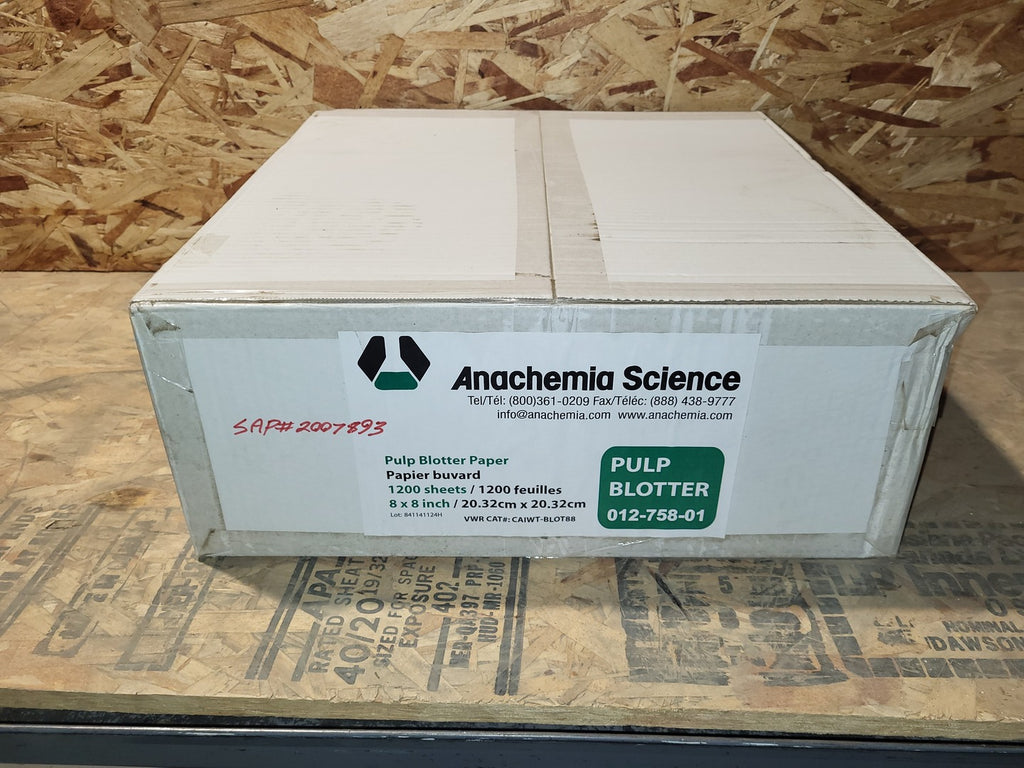 ANACHEMIA Pulp Blotter Paper CAIWT-BLOT88, 8x8 in, 1200 sheets