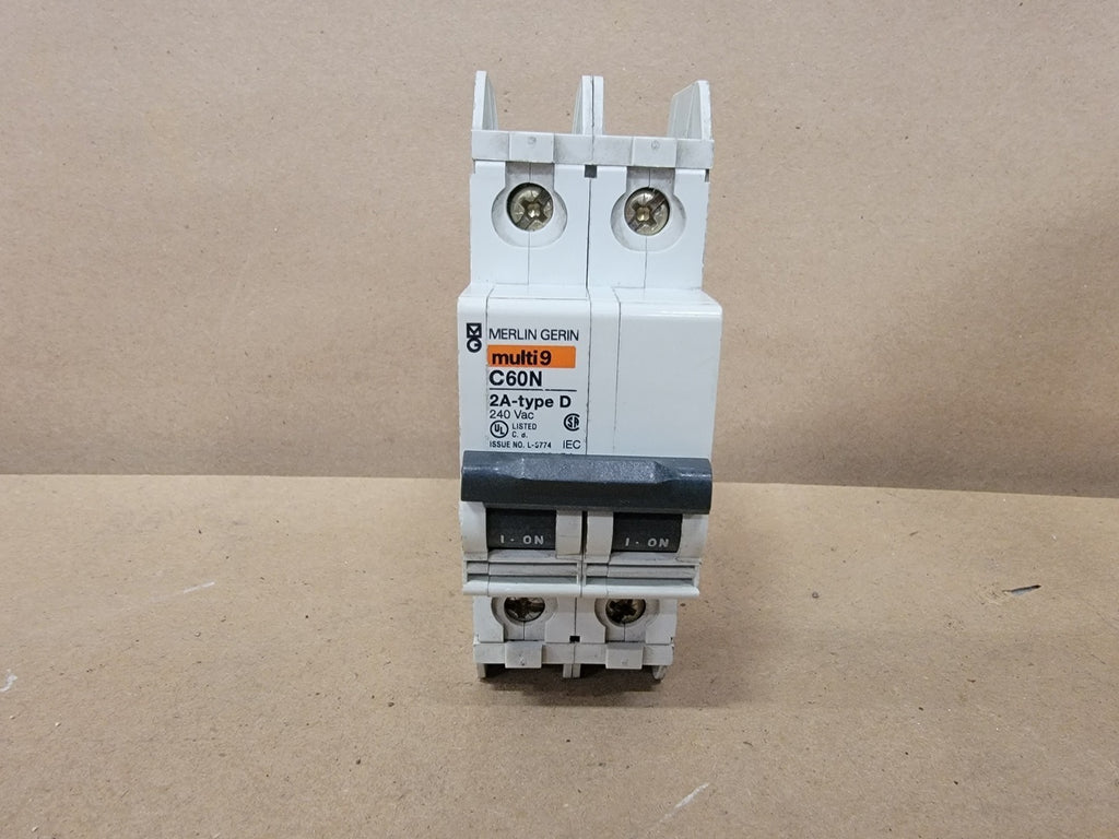 SCHNEIDER ELECTRIC 2 Amp, 2 Pole, 240 volts Circuit Breaker C60N