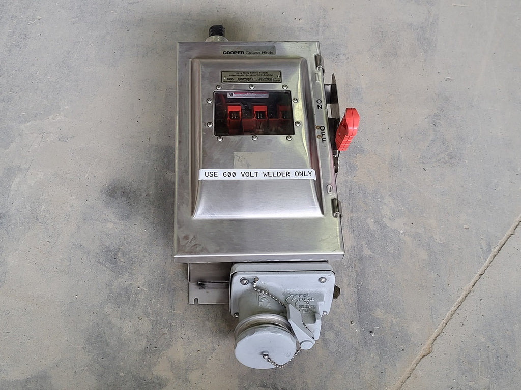 CROUSE-HINDS 60 Amp, 600 Volts Heavy Duty Safety Switch WSRDW63542SMS901