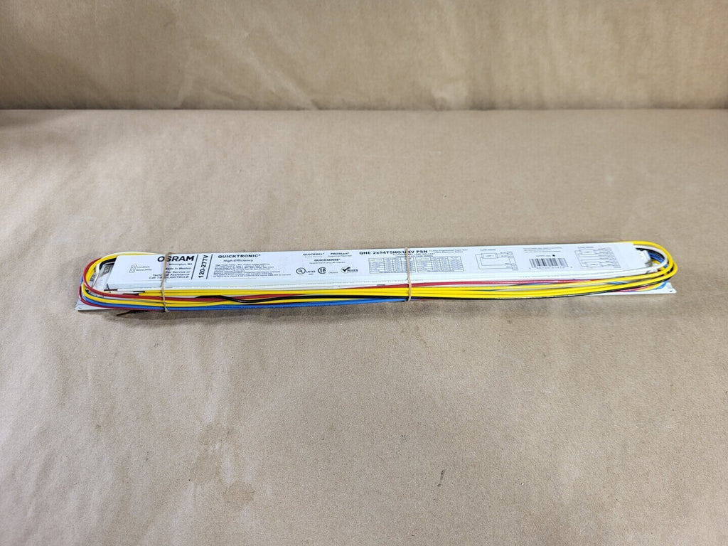 OSRAM 2 Lamp T5HO Programmed Rapid Start Electronic Ballast  QHE2x54T5HO, 51470-A
