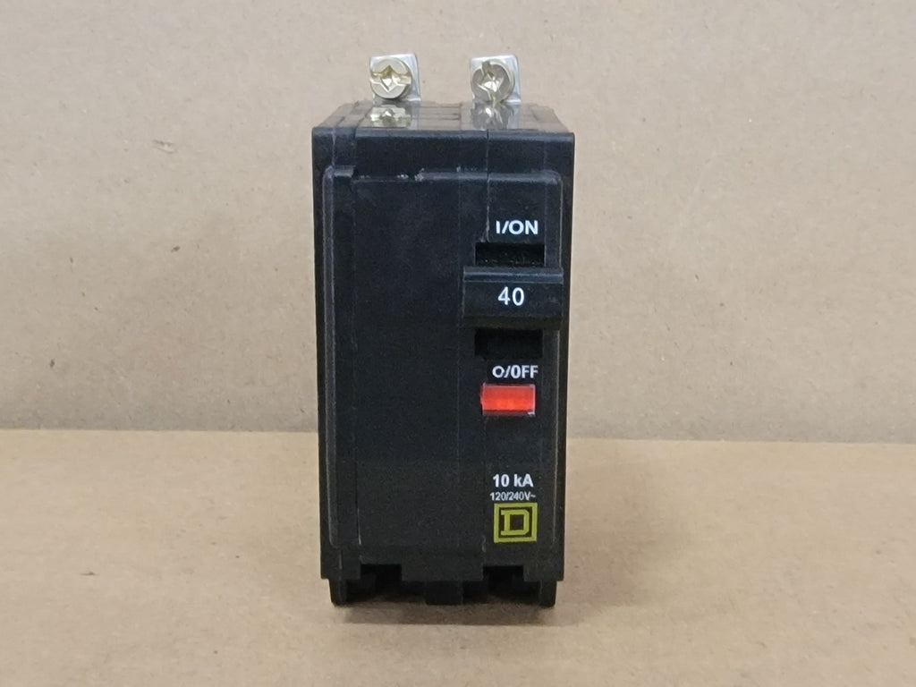 SQUARE D 40 Amp, 2 Pole, 120/240 Volts Circuit Breaker QOB240