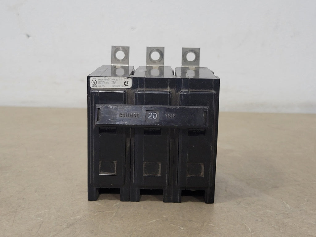 EATON 20 Amp, 3 Pole, 240 Volts Circuit Breaker BAB3020H