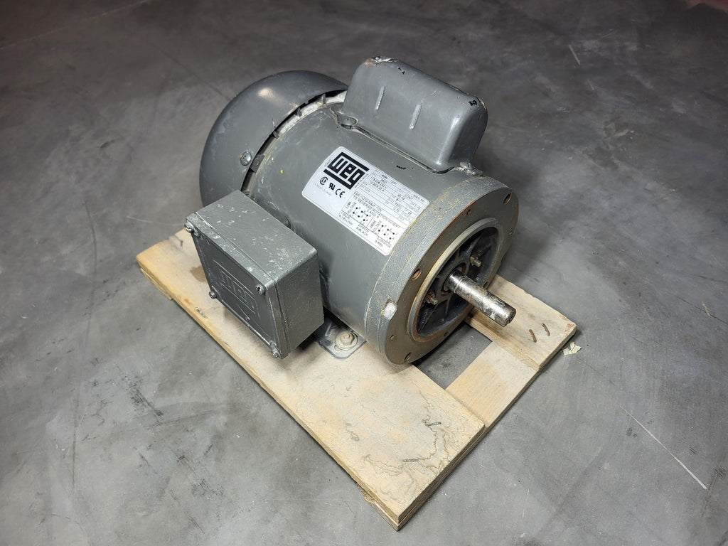 WEG 0.75 hp, 115/230 Volts, 3500 rpm, 1-Ph Electric Motor B56C-12/01