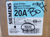 SIEMENS 20 Amp, 2 Pole, 120/240 Volts Circuit Breaker B220