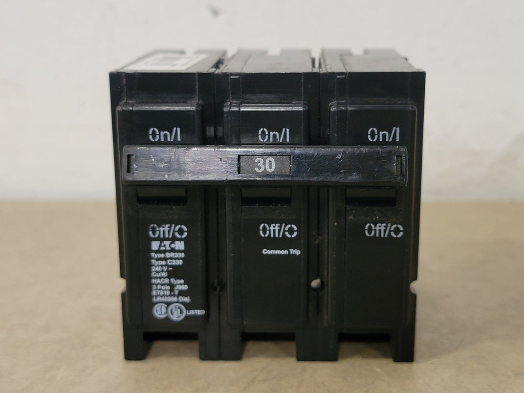 EATON 30 Amp, 3 Pole, 240 Volts Circuit Breaker BR330