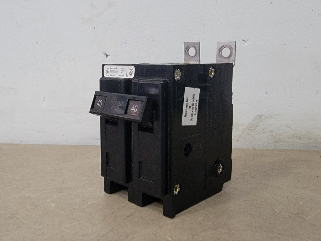 CUTLER-HAMMER 40 Amp, 2 Pole, 120/240 Volts Circuit Breaker BA240