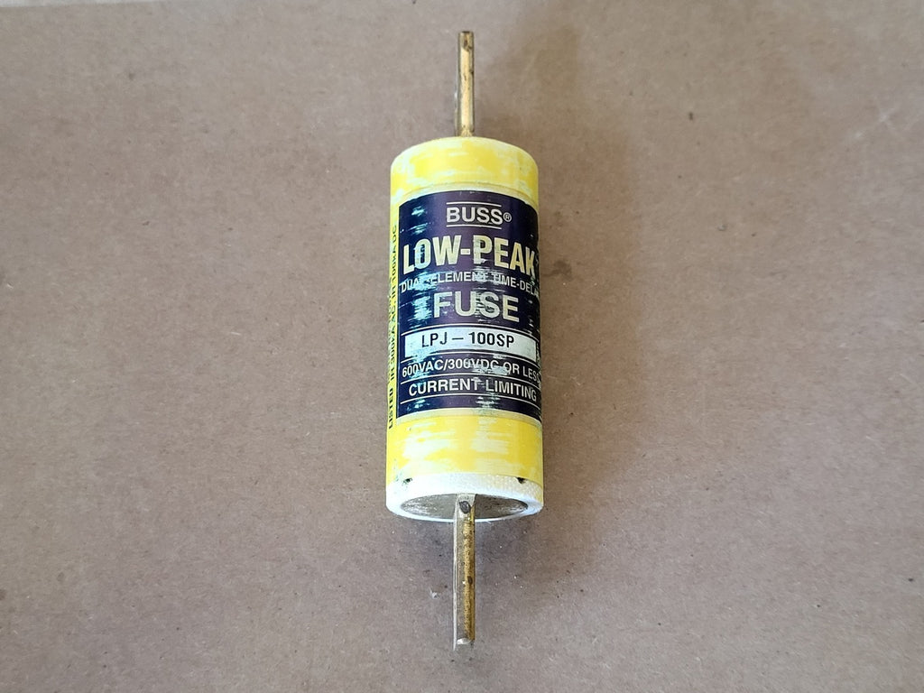 BUSSMANN 100 Amp, 600 Volts, Class J Low-Peak Fuse LPJ-100SP