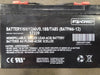 STANDARD 6 Volts, 12 AH Rechargeable Lead Acid Battery BATPM6-12