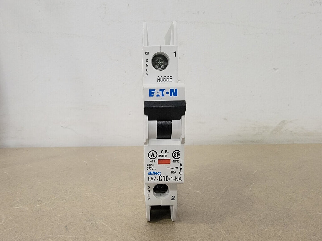 EATON 10 Amp 1 Pole 277 Volts Circuit Breaker FAZ-C10/1-NA (Box of 16)