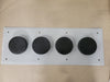 COMMSCOPE Four 4" Port Aluminum Entrance Panel, 1" x 4" 204673-4