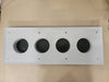 COMMSCOPE Four 4" Port Aluminum Entrance Panel, 1" x 4" 204673-4