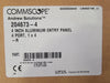 COMMSCOPE Four 4" Port Aluminum Entrance Panel, 1" x 4" 204673-4