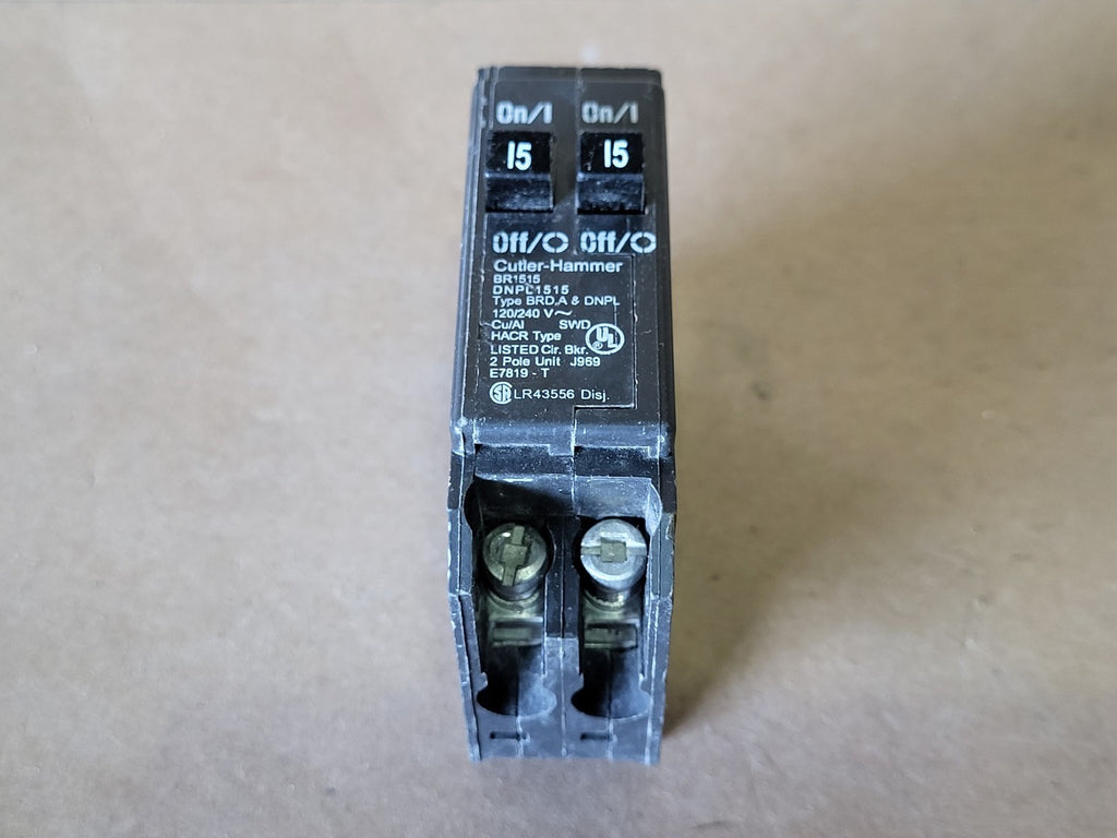 EATON CUTLER-HAMMER 15 Amp, 2 Pole, 120/240 Volt Circuit Breaker DNPL1515