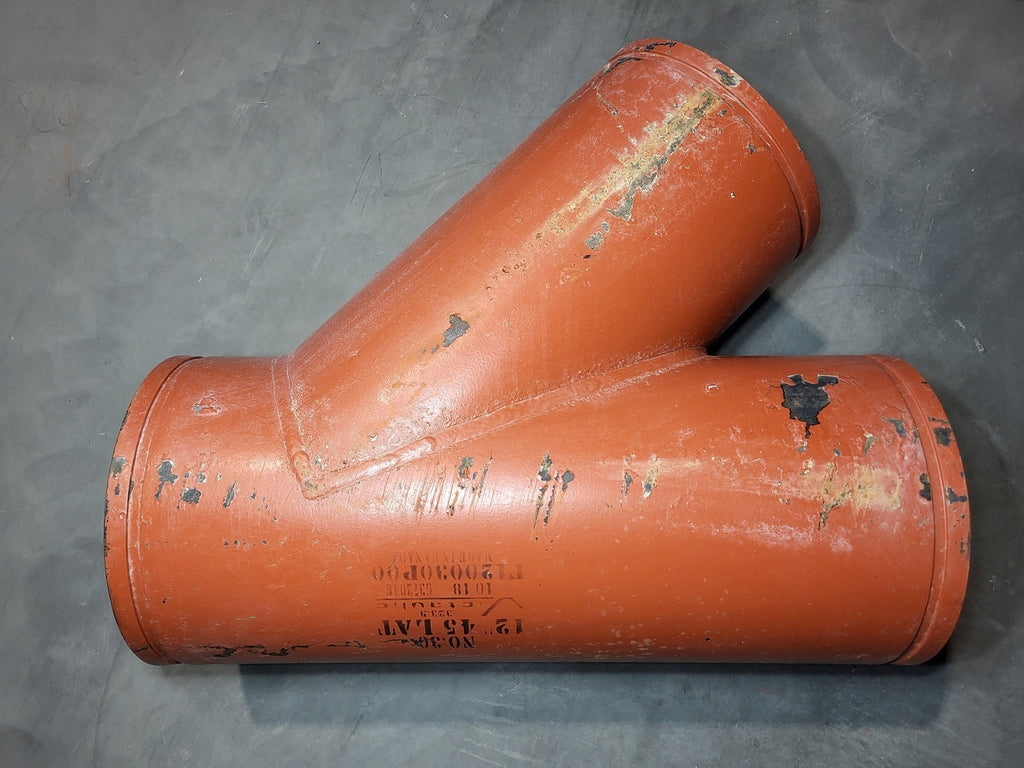 VICTAULIC No. 30 12" Grooved 45° Lateral Wye Pipe Fitting | P/N F120030P00