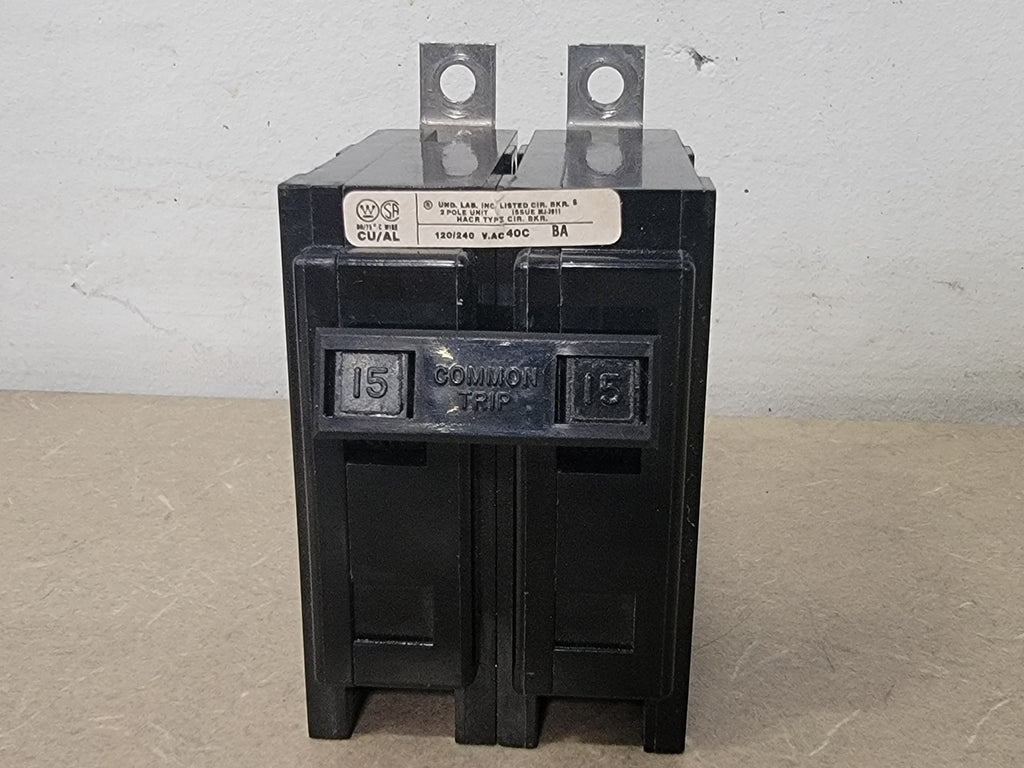 WESTINGHOUSE 15 Amp, 2 Pole, 120/240 Volt Circuit Breaker BA215