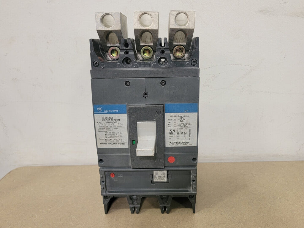 GE INDUSTRIAL SYSTEMS 400 Amps 3-Pole 600 VAC Circuit Breaker SGHA36AT0400