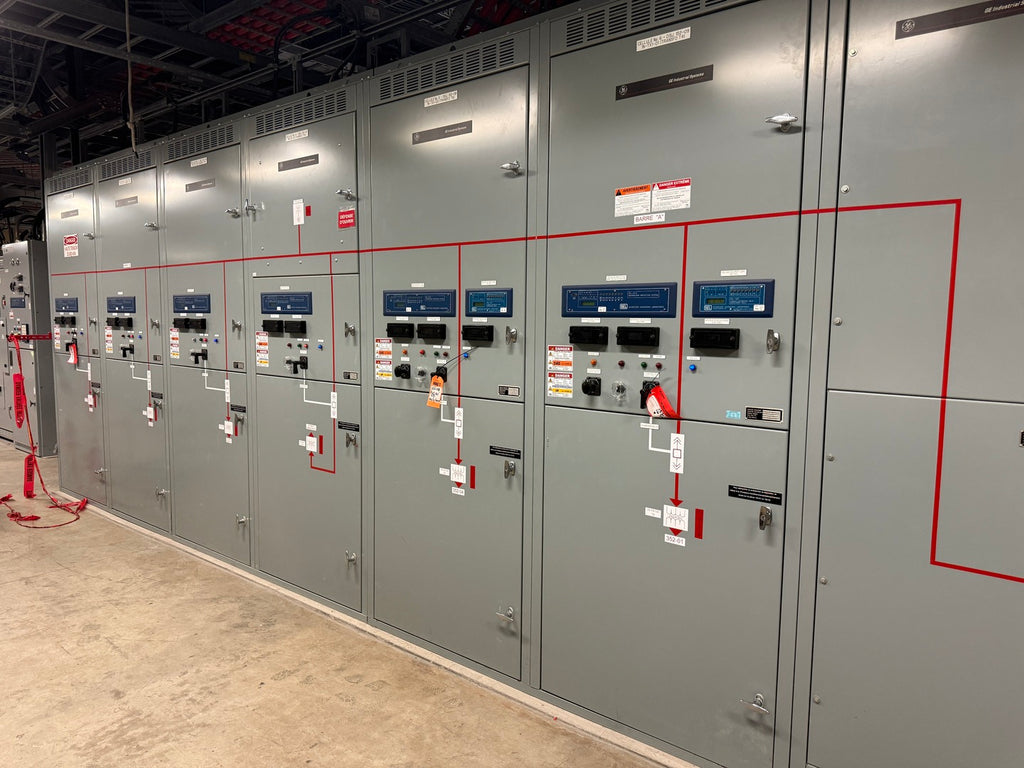 GENERAL ELECTRIC 25kV Switchgear Lineup 1200A w/ Power Vac Breaker VB1 27.0-16-0