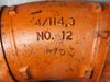 VICTAULIC 4" 22-1/2 Deg Elbow Grooved End No. 12