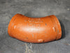 VICTAULIC 6" Grooved 45° Elbow Fitting, Ptd. Orange, No. 110