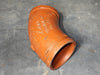VICTAULIC 6" Grooved 45° Elbow Fitting, Ptd. Orange, No. 110