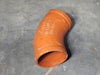 VICTAULIC 6" Grooved 45° Elbow Fitting, Ptd. Orange, No. 110
