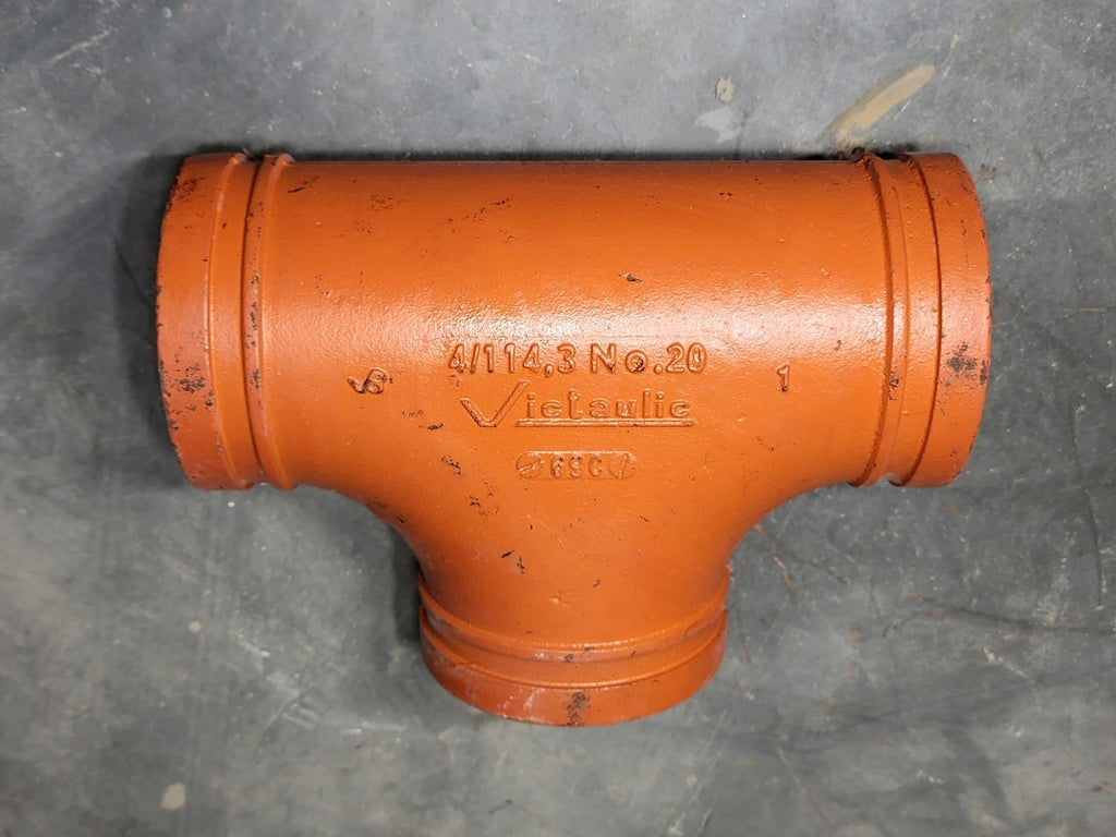 VICTAULIC 4" Groove End Tee No. 20