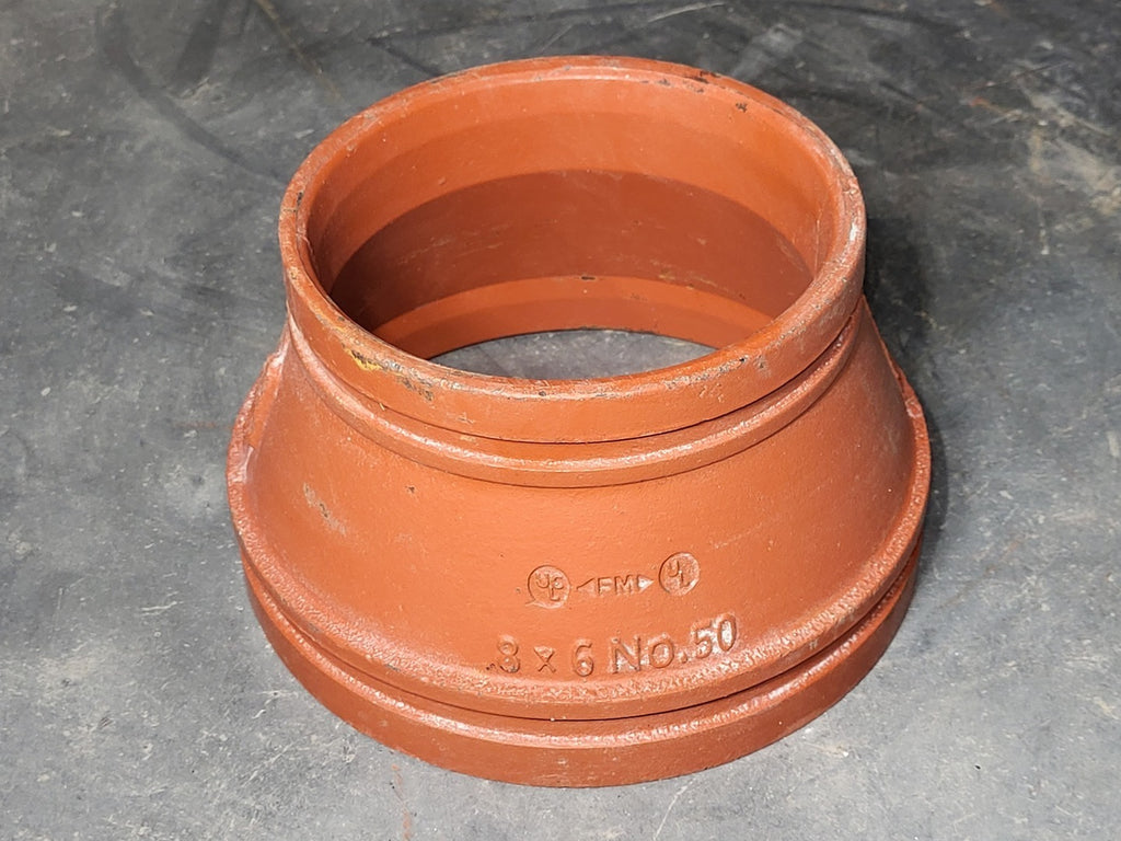 VICTAULIC 8"x6" Grooved Concentric Reducer No. 50