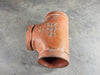 VICTAULIC Grooved Tee 3-2, C-E=3.38 in