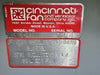 CINCINNATI Backward Inclined Blower Assy HDBI-180 w/ 3 hp Motor
