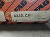 FAG Deep Groove Ball Bearing 110mm ID x 240mm OD x 50mm W, 6322.C3