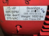WESTINGHOUSE 75 hp, 575 Volts, 885rpm, 3Ph, 444T Electric Motor HSB