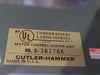 EATON CUTLER-HAMMER NEMA Size 3 MCC Bucket w/ 100A Breaker & Control Transformer - 90A, 50HP, 600V