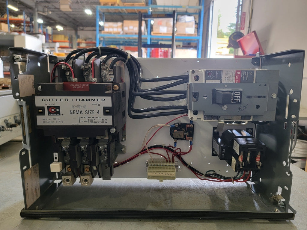CUTLER-HAMMER NEMA Size 4 MCC Bucket Motor Starter 135A w/ 150A Breaker & Control Transformer 600V 3PH