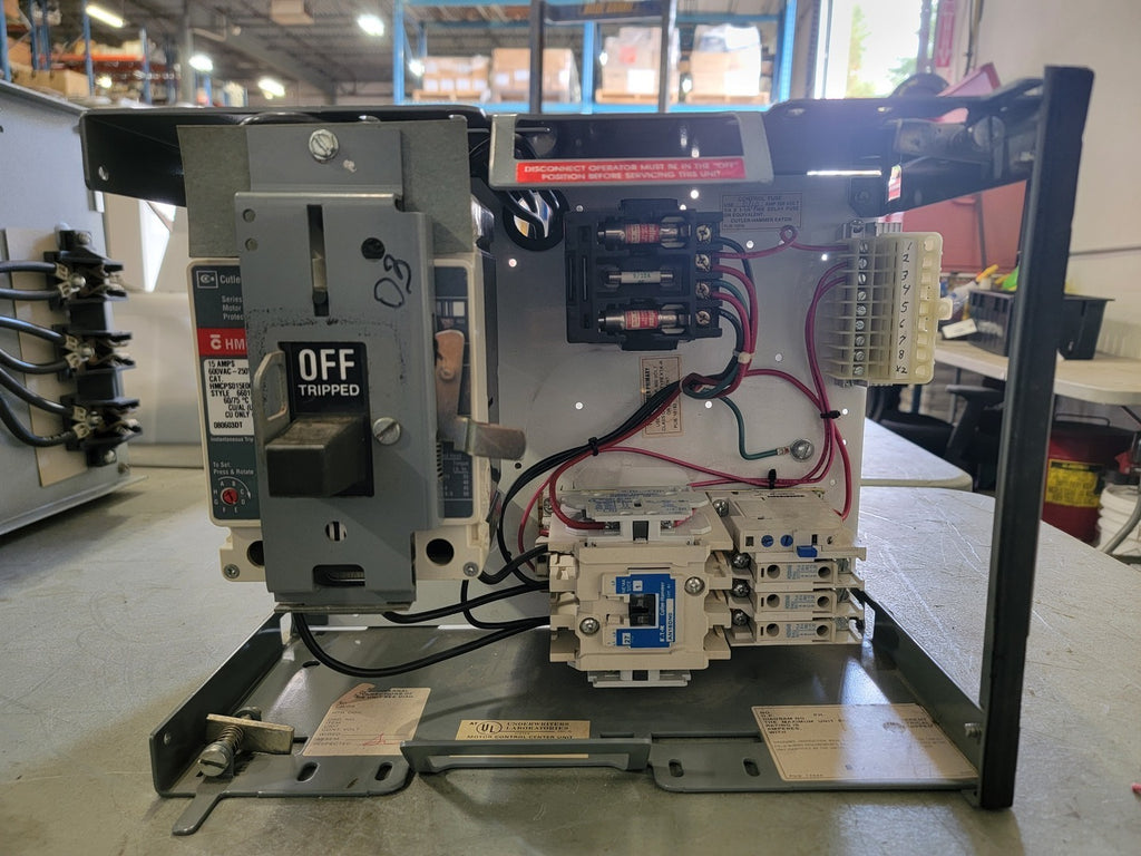 CUTLER-HAMMER MCC Bucket w/ HMCPS015E0C Motor Circuit Protector - 15A 600V 3PH
