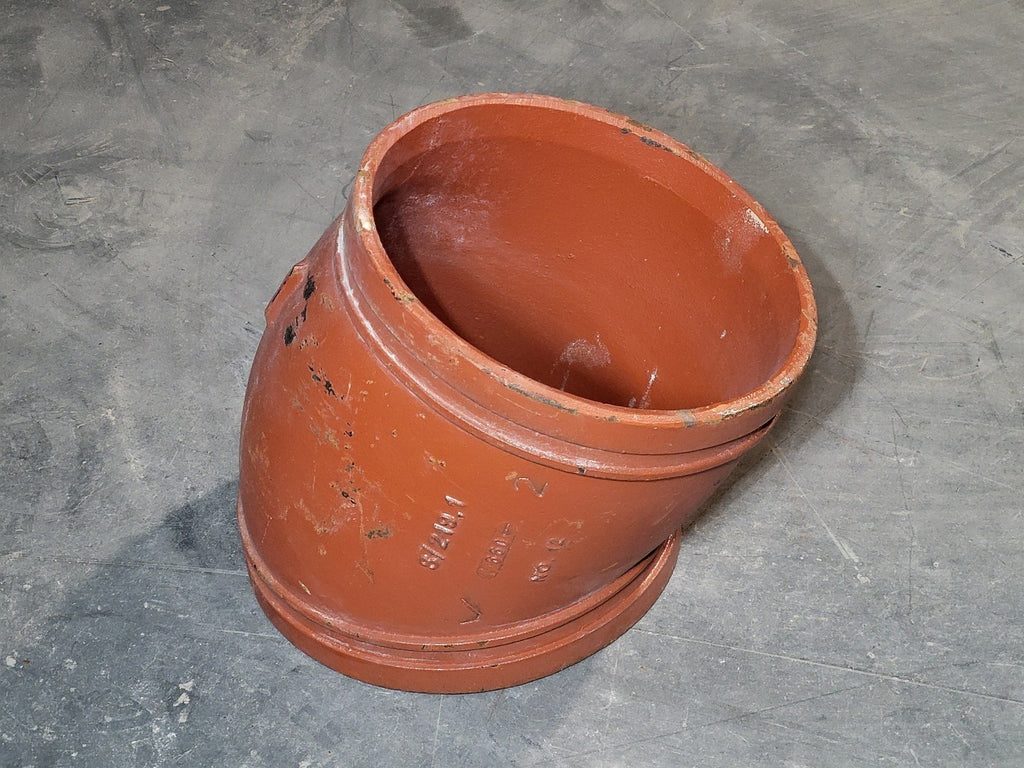 VICTAULIC 8" 22.5 Deg Elbow Grooved End No. 12