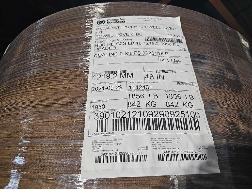 CASCADES SONOCO 2 Sides Coating Packaging Paper PBS0009-003-000018