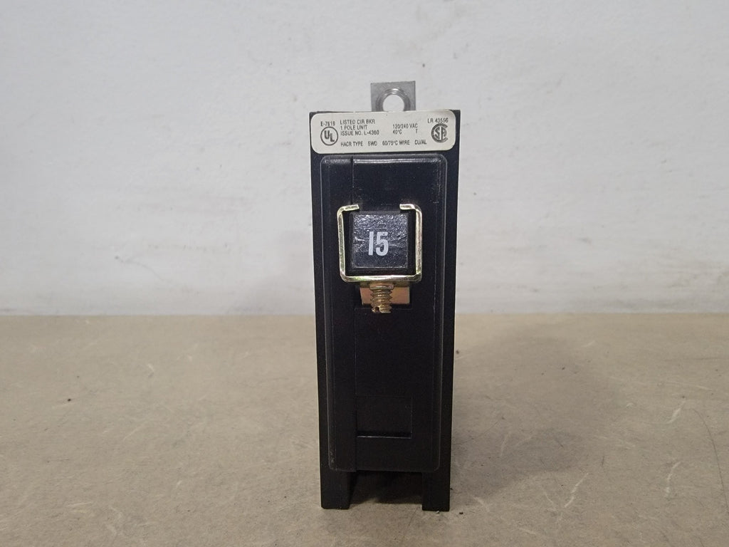 CUTLER-HAMMER 15 Amp, 1 Pole, 120/240 Volts Circuit Breaker QBHW1015