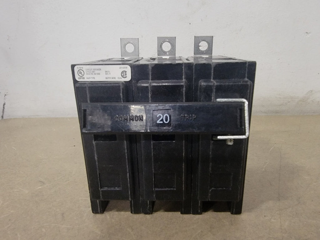 EATON 20 Amp, 3 Pole, 240 Volts Circuit Breaker QBHW3020H
